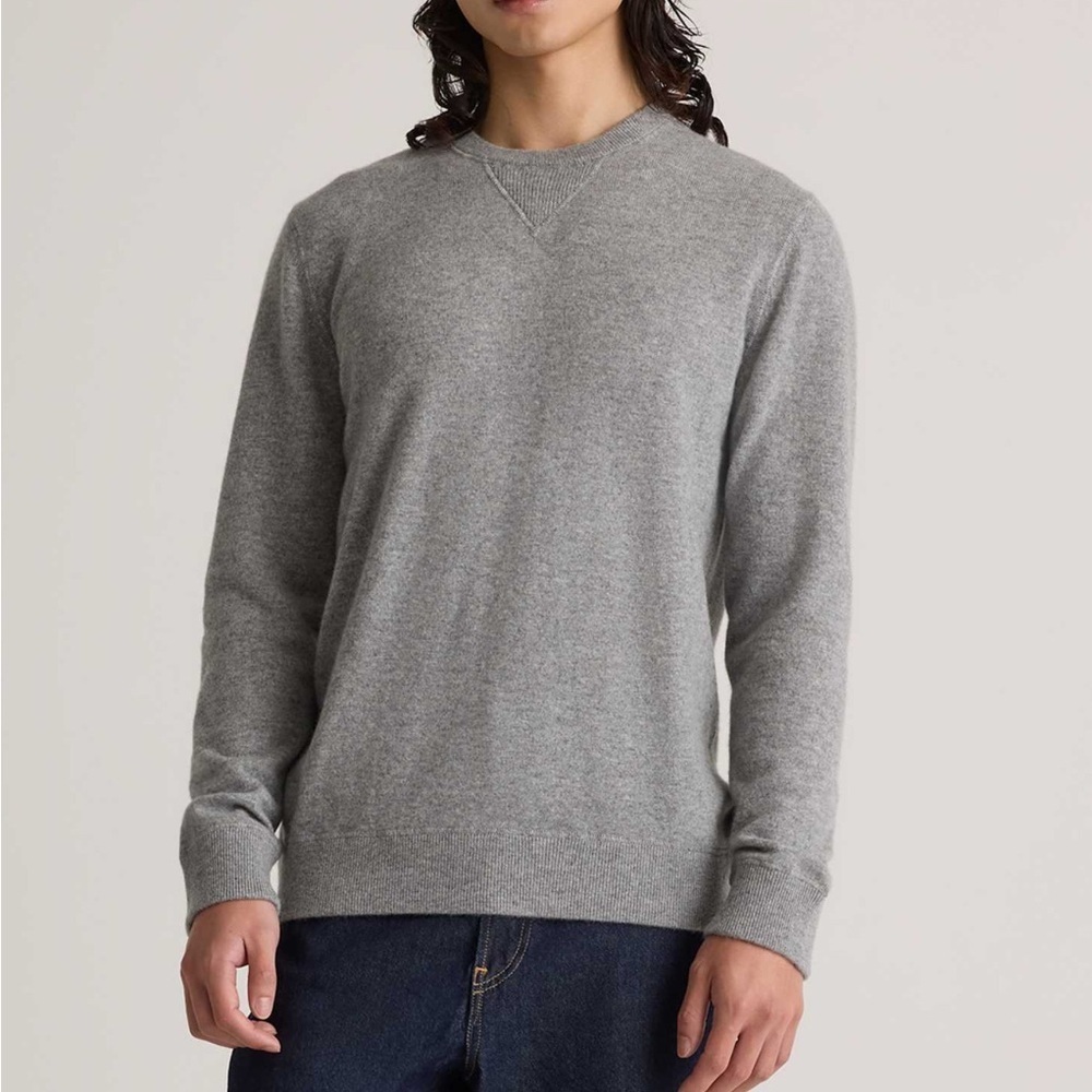 Men’s luxury 1901 cashmere blend gray sweater large